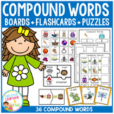 Compound Word Set Puzzles - Matching - Flashcards