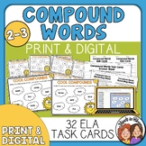 Compound Words Task Cards | Fun Draggable Digital Version 