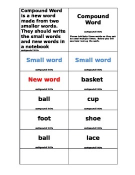 Preview of Compound Words.