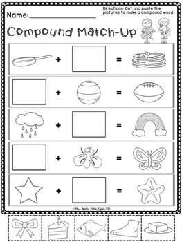 Compound Words Printables and Centers by Mrs W | TpT