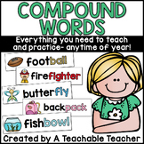 Compound Words Worksheets Picture Cards Reading Passages G