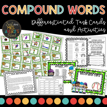 Preview of Compound Words | Compound Word  Task Cards and Activities