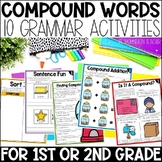 Compound Words Activities, Grammar Worksheets and Anchor C