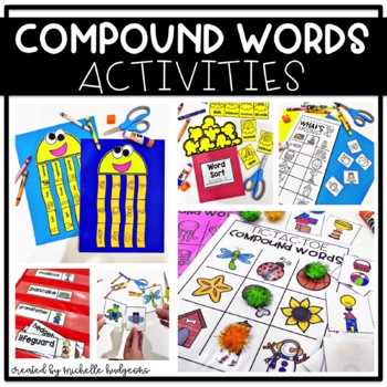Preview of Compound Words Activities Kindergarten, First Grade, Second Grade