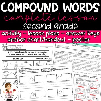 Compound Words Activity - Complete Lesson by The Resourceful Teacher