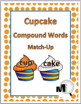 Preview of Compound Words Activity Cupcake Theme Free