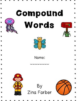 Preview of Compound Words Worksheets NO PREP Worksheets Grade 1 and Grade 2