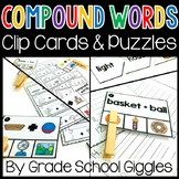 Compound Word Picture Task Cards, Compound Words Worksheet