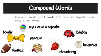 Preview of Compound Words Chart