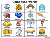 Compound Words Pictures Charts for Writing Center Activities