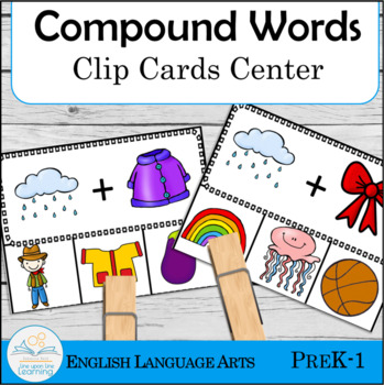 Preview of Compound Words Clip Cards Center