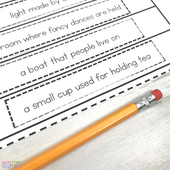 Compound Words Cut and Paste Activities for L.2.4d by Second Grade Smiles