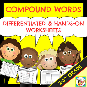 Preview of Compound Words! Differentiated and Hands-On Worksheets