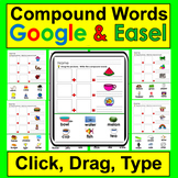 Compound Words Digital Interactive Digital for Google Slid