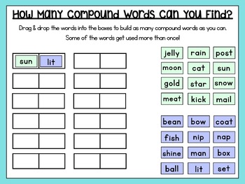 Paint Tray Phonics - COMPOUND WORDS {Science of Reading / Small Group  Reading}