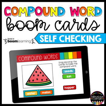 Preview of Compound Words ELA Phonics Boom Cards Grammar Boom Cards