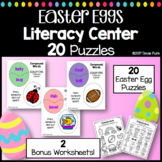 Easter Compound Words - Literacy Center - 20 Puzzles