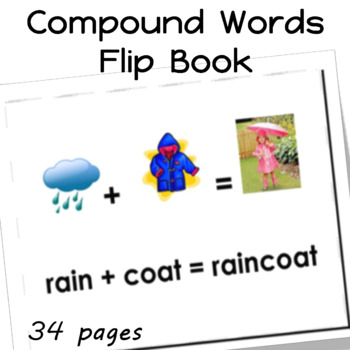 Preview of Compound Words Flip Book