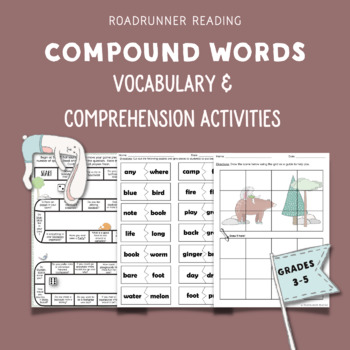 Preview of Compound Words Fluency Passages Vocabulary & Comprehension Activities