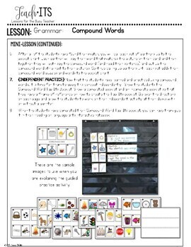 Compound Words Lesson Plan by Simply Skilled in Second | TpT