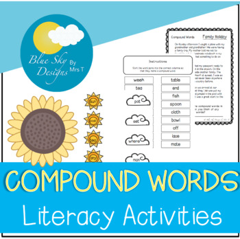 Preview of Compound Words Literacy Activities