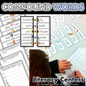 compound words literacy centres by sam nowak teachers pay teachers
