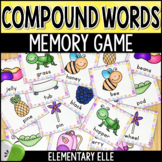 Compound Words Memory Game | Literacy Center Task Cards
