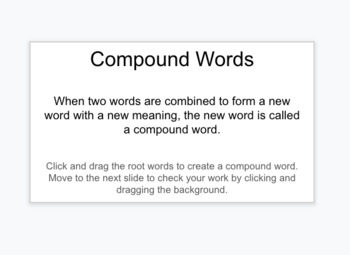 Preview of Compound Words - Montessori Card Work 