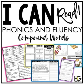 Preview of Compound Words | Phonics and Reading Comprehension | I Can Read