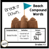 Compound Words BEACH Themed Word Work