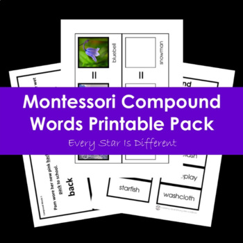 Preview of Compound Words Printable Pack