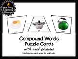 Compound Words Puzzle Cards With Real Pictures 28 Sets!
