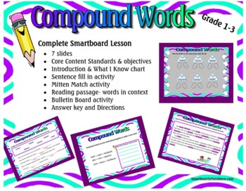 Preview of Compound Words Lesson and Activity