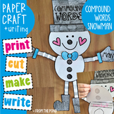 Compound Words Snowman Craft Writing Activity