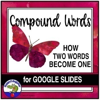 Preview of Compound Words Three Types Presentation on Google Slides
