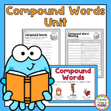 Compound Words Unit - No Prep Worksheets and Posters