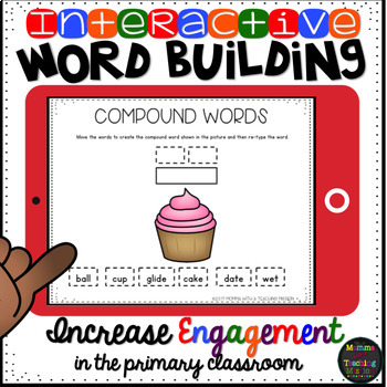 Preview of Compound Words Word Work Building for Google Drive Classroom Interactive 
