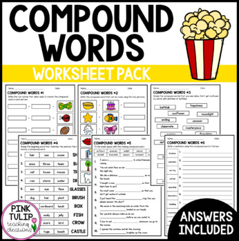 Preview of Compound Words - Worksheet Pack