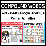 Compound Words Worksheets (Compound Words Activities) BUNDLE