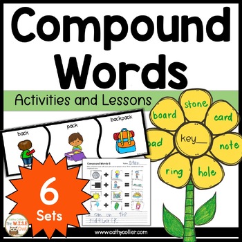 Preview of Compound Words Worksheets Lessons Activities Cut and Paste Phonemic Awareness
