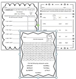 Compound Words Worksheets, Word Search, Differentiated