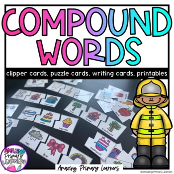 Preview of Compound Words Worksheets and Center Activities
