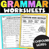 Compound Words Worksheets for 1st and 2nd Grade - Cut and 