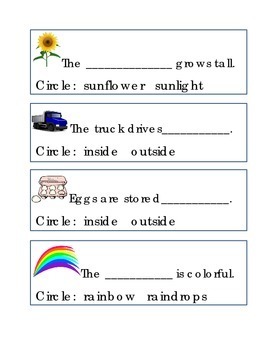 Compound Words Write Circle Word Complete Sentence Emergent Reader