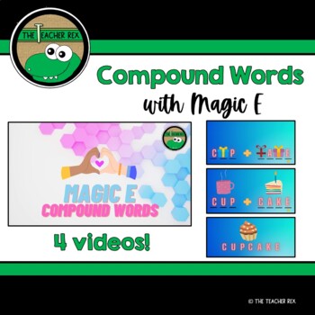 Preview of Compound Words with Magic E (CVCe) Mystery Decoding Videos