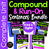 Run On Sentences Worksheets Compound Sentences Bundle Goog