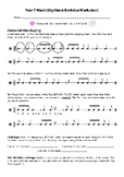 Compound time practice worksheet - early - rhythm reading 