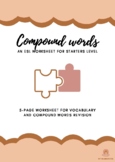 Compound words - ESL worksheets for Starters level (A1)