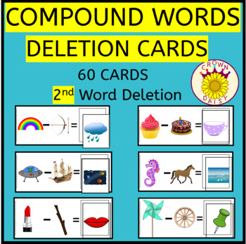Preview of Compound Words Second Word Deletion Cards