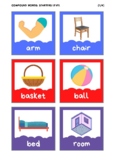 Compound words - memory/matching game (Starters, Movers, Flyers)